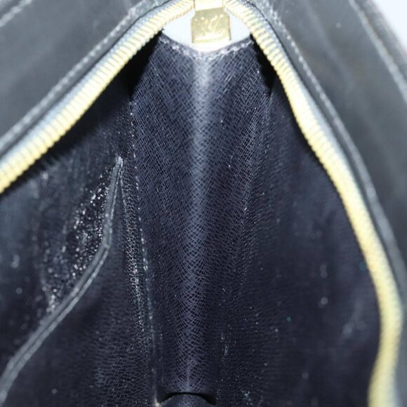 LOUIS VUITTON Epi Pochette Homme Clutch Bag Black Noir - Picture 14 of 16